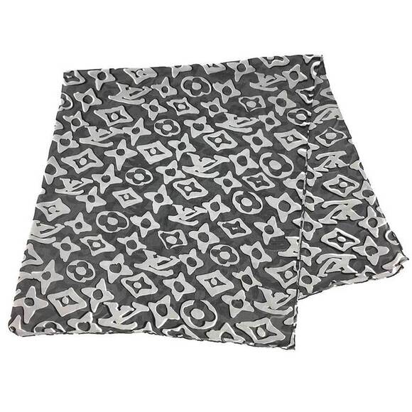 LOUIS VUITTON Monogram M76556 LV Fischer Stole Shawl Scarf - Picture 2 of 3
